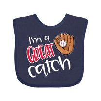 Inktastic I'm a Great Catch Baseball Glove Boys or Girls Baby Bib
