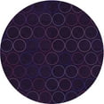 thumbnail image 1 of Ahgly Company Machine Washable Indoor Round Transitional Purple Iris Purple Area Rugs, 5' Round, 1 of 7
