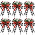 thumbnail image 5 of Large Christmas Tree Finisher Bow Diy Velvet Fabric Edge Binding Ribbon Ornament, 5 of 8