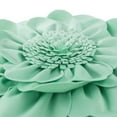 thumbnail image 3 of JWH 3D Round Decorative Flower Throw Pillow Covers with Insert Circular Soft Velvet Pillow for Living Room,Bedroom and Hotel in Light Mint 14inch, 3 of 7