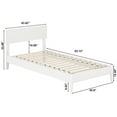 thumbnail image 5 of AFI Aria Twin XL Modern Solid Wood Low Profile Platform Bed, White, 5 of 13