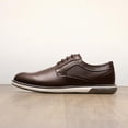 thumbnail image 3 of Zapatos Derby Casual de Vestir para Hombre Bruno Marc Marrón Oscuro 13W, 3 of 9
