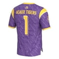 thumbnail image 3 of Men's GameDay Greats #1 Purple LSU Tigers Highlight Print Football Fashion Jersey, 3 of 4