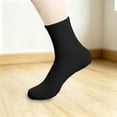 thumbnail image 2 of Unisex Mid Calf Socks Lightweight Breathable Plain Socks Stretchy Comfort Crew Socks for Daily Wear, 2 of 4