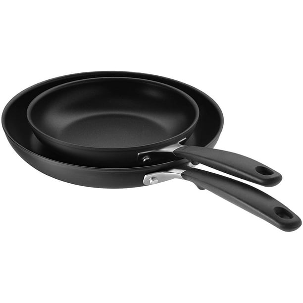 OXO Black Good Grips NonStick Frying Pan Set, 8" and 10"