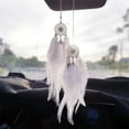 thumbnail image 1 of Feather Car Pendant Creative Rear View Mirror Dream Catching Net Car Hanging, 1 of 5