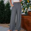 thumbnail image 2 of Dzrciro Jeans for Women, Plus Size High Waist Wide Leg Pants with Patch Pockets, Breathable Casual Daily Work Pants S-3XL, 2 of 2