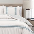 thumbnail image 3 of Lush Decor Farmhouse Stripe Duvet Cover - Black - Twin-XL, 3 of 11