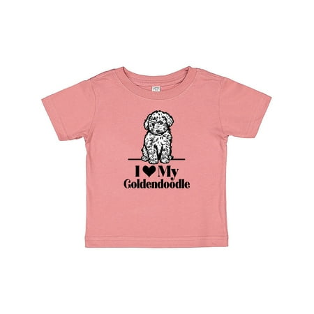 

Inktastic I Love My Goldendoodle Dog Gift Baby Boy or Baby Girl T-Shirt