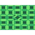 thumbnail image 1 of Ahgly Company Machine Washable Indoor Rectangle Transitional Neon Green Area Rugs, 2' x 4', 1 of 7