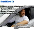 thumbnail image 5 of Window Deflectors Smoke Tinted Tape-On Side Window Vent Visor Deflectors Rain Guards Compatible with Honda Pilot 2023-2025 - 4 pcs. GW0940, 5 of 8
