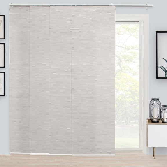ZXNYH Room Divider , Vertical Blinds , Door Blinds ,Sliding Door Blinds , Temporary Wall , Closet Curtain , Room Door,Panel Track Blinds Country Ivory (Light Filtering) W:46-86 x H:Up-to 96 inches