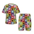 thumbnail image 1 of Balery Colorful Bulldog Conjunto de Pijama Infantil de Manga Corta con Estampado – Ropa de Dormir de Algodón Suave-XX-Large, 1 of 6