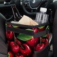 thumbnail image 6 of Cherry Foldable Car Trash Can with Lid - Leak-proof Hanging Storage Bag for Car Trash Bin, Car Garbage Can, 6 of 6
