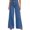 Blue, variant on Jeans for Women Vintage Stretchy Straight Leg Wide Leg Front Seam Jeans Women Baggy Soft Comfort Raw Hem Flare Denim Pants with Pockets,Blue,L