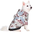 thumbnail image 2 of Fotbe Abstract Floral Sudadera con Estampado para Perros Pequeños – Suéter con Capucha para Mascotas, Tela Suave de Forro Polar con Bolsillo-XX-Large, 2 of 7