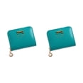 thumbnail image 3 of Minnieouse Tarjetero tipo billetera elegante y compacto para un fácil acceso Monedero pequeño y elegante de PU Monedero verde verde 2Conjunto, 3 of 6