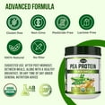 thumbnail image 5 of ZYY Vanilla Pea Protein Powder – Organic Plant-Based Vegan Protein Shake, 22g Protein, Gluten-Free, Dairy-Free, No Sugar, Non-GMO, BCAAs – French Vanilla Flavor, Easy to Digest, 5 of 7