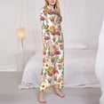 thumbnail image 3 of Honeii Autumn Harvest Truck print Women's Pajama Sets Long Sleeve Button Down Sleepwear Nightwear Soft Pjs Lounge Sets-Large, 3 of 7