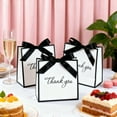 thumbnail image 4 of Nrmrqz Stamping Bow Hand Bags | Mini Gift Bags with Neckties | 10-Pack Party Favor Bags | 14x14x6cm Paper Gift Boxes for Snacks & Small Gifts, 4 of 5