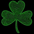 thumbnail image 3 of CafePress - Shamrock Women's Dark Pajamas - Women's Short Sleeve Print T-Shirt and Pants Dark Cotton Pajama Set, 3 of 7