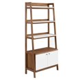 thumbnail image 1 of Bixby 33" Bookshelf Walnut White, 1 of 8