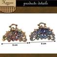 thumbnail image 4 of Pinza para el pelo con diamantes de imitación Vintage, pinza de mandíbula de cristal, pinza para el pelo elegante de aleación de metal, accesorios decorativos para pinza para el pelo con flores, 4 of 5