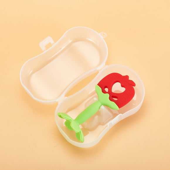 Caja de almacenamiento de chicles para dientes de bebé, palillos para dientes de bebé, chicles para dientes de bebé, opcional