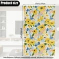 thumbnail image 3 of COEQINE Sofa Headrest Covers Washable PU Leather Recliner Headrest Cover Furniture Slipcover with Adhesive Backed Hook and Loop Straps for Home Decor, 17x27 Inch, Yellow Flower, 3 of 7