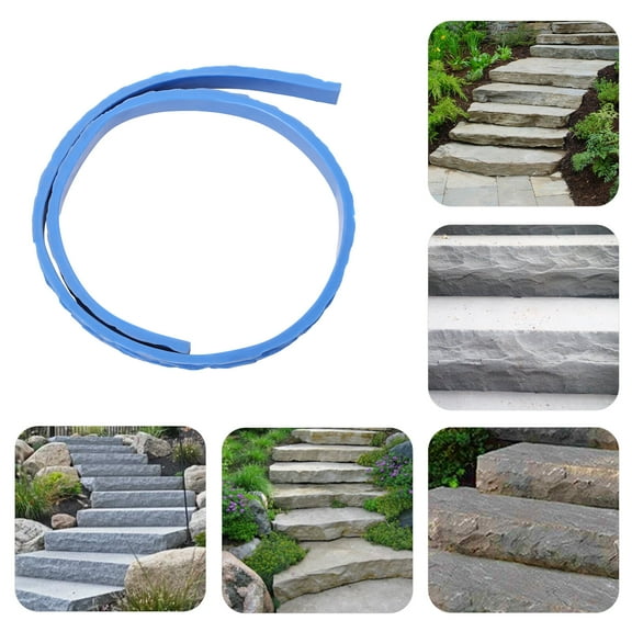 Wide 4 Long 230 Thick 2 PU Blue Concrete Texture Mold Walls and Floors Concrete Edge Form Mold