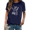thumbnail image 2 of CEHVOM T-shirt à Manches Courtes à Imprimé pour Femmes, Mode, Hauts Décontractés Amples, Blouse, en Solde, 2 of 7