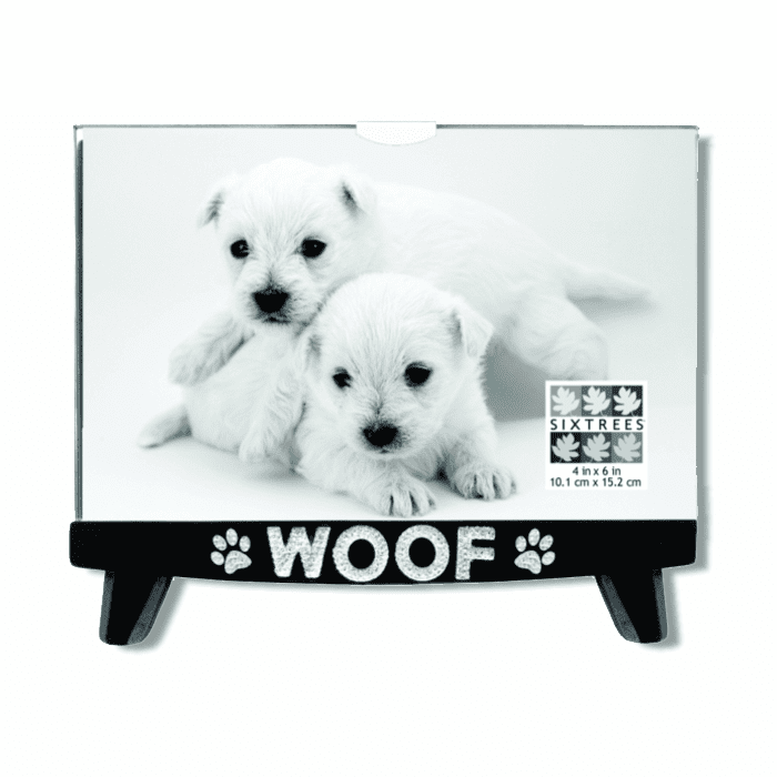Sixtrees 4X6 Pet FrameFrame Woof Paw Prints
