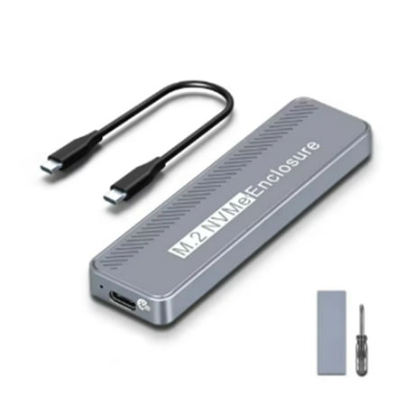 20Gbps M.2 NVME Enclosure USB 3.2 GEN 2X2 Type C NVME SSD Enclosure for 2230/2242/2260/2280 NVME SSD M/ B