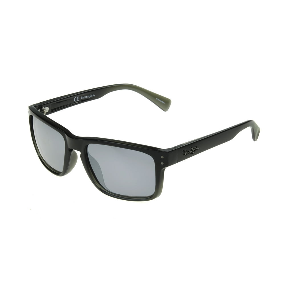 Panama Jack Panama Jack Men's Black Mirrored Retro Sunglasses OO09