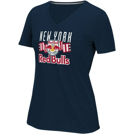 MLS-NY Red Bulls-Women's Middle Logo Scarf Tee