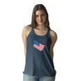 thumbnail image 2 of American Flag  Art Racerback Tank Women -Image by Shutterstock, Female Small, 2 of 4