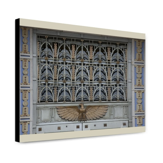 Canvas Print: Door Detail, U.S. Post Office And Courthouse, Camden, New Jersey