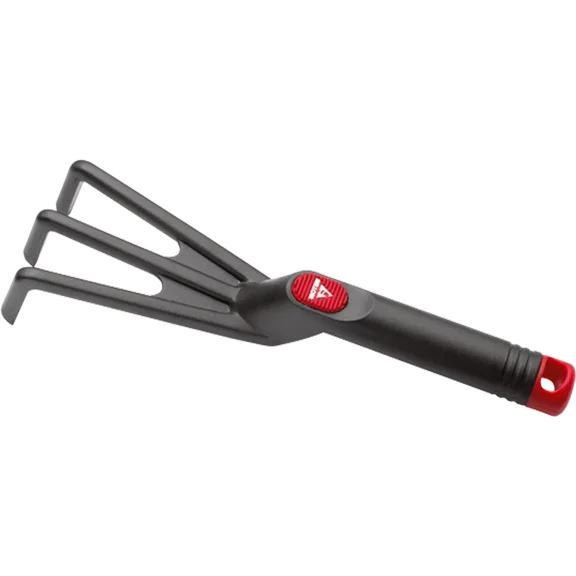 PURELY- Fiberglass 3 Prong Adze Fork Cultivator For Turning & Aerating Soil, Garden Tool