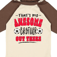 thumbnail image 4 of Inktastic That's My Awesome Brother Out There with Soccer Balls Boys or Girls Long Sleeve Baby Bodysuit, 4 of 5