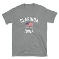 thumbnail image 1 of Clarinda Iowa Patriot Men's Cotton T-Shirt, 1 of 1