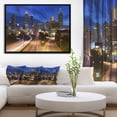 thumbnail image 3 of Design Art Atlanta Skyline Twilight Blue Hour Framed Canvas Art Print, 3 of 3