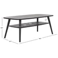 thumbnail image 3 of SAFAVIEH Karou Modern 2 Tier Wood Coffee Table, Black, 3 of 10
