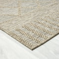 thumbnail image 3 of LR Home Pablo 5' x 7' Tan/Brown Diamond Stripes Durable Indoor/Outdoor Area Rug, 3 of 9