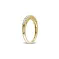 thumbnail image 2 of 1/12 Carat (Ctw) Diamond Anniversary Heart Band Ring in 10K Yellow Gold for Women, 2 of 6