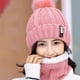 thumbnail image 2 of Minnieouse Gorro de lana de poliéster, gorros esenciales de invierno cálidos y elegantes, varios colores, sombrero hecho punto para mujer Sombreros rosa, 2 of 6