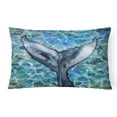 thumbnail image 1 of Carolines Treasures BB5337PW1216 Whale Tail Canvas Fabric Decorative Pillow, 1 of 3