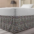thumbnail image 1 of Leopard Print Bed Skirt, Repetitive Pattern of Modernized Big Cat Skin Motifs on Plain Background, Elastic Bedskirt Dust Ruffle Wrap Around for Bedding Decor, 4 Sizes, Multicolor, by Ambesonne, 1 of 2