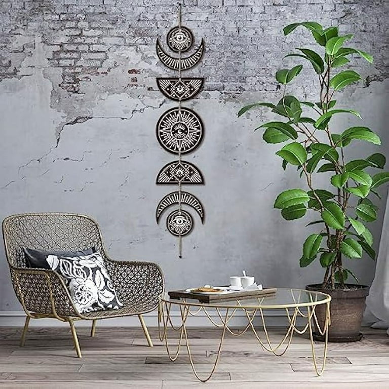 Gothic Snake & Moon Mirror Wall Art – Boho Decor For Living Room, Bedroom, Or Bathroom