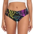 thumbnail image 1 of Fotbe Neon Bar Drinks Calzones Estampados para Mujer – Ropa Interior de Algodón, Cómoda, Suave y Elástica-Large, 1 of 6