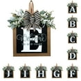 thumbnail image 1 of Front Door Decorations Alphabet Wreath Sign  Outdoor Hanging Decoration  11.8”*11.8”, 1 of 3